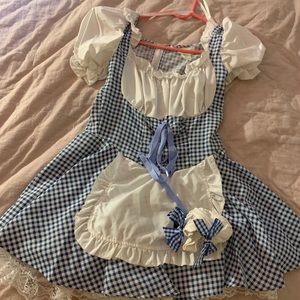Dorothy / Sexy Adult Halloween Maid Costume Outfit